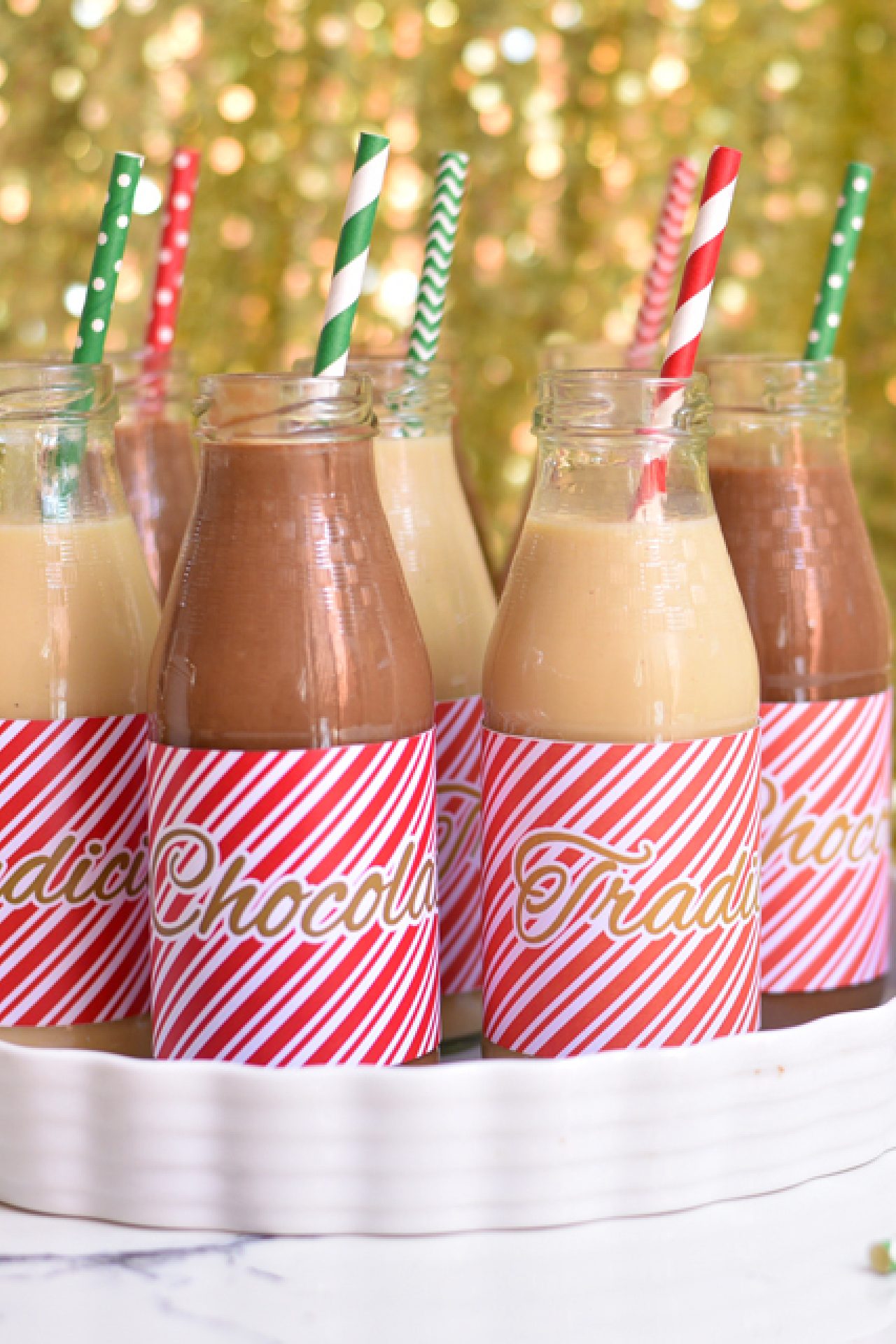Ponche crema tradicional y de chocolate (con imprimibles gratis!)