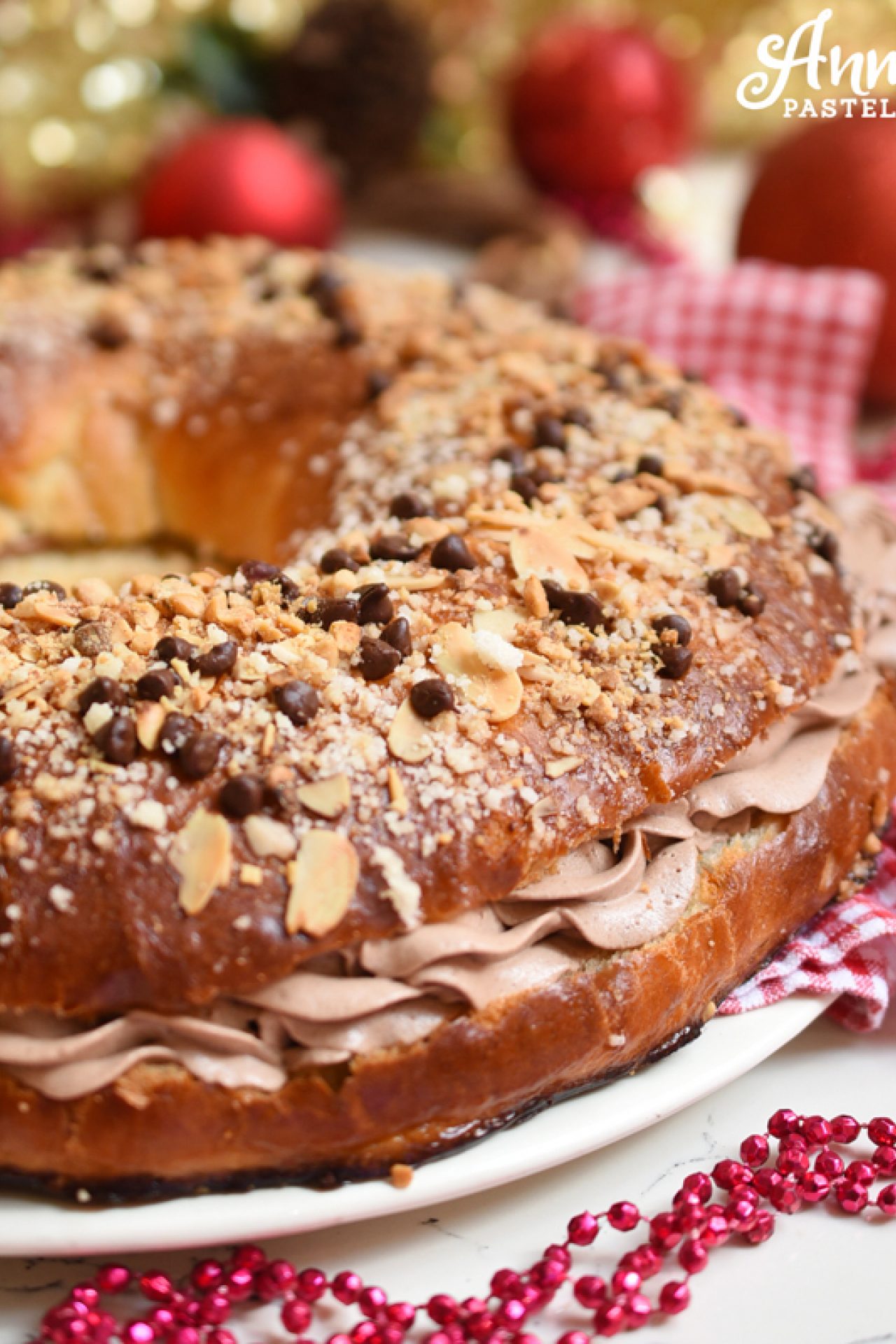 Roscón de Reyes relleno de trufa de chocolate (receta mejorada)