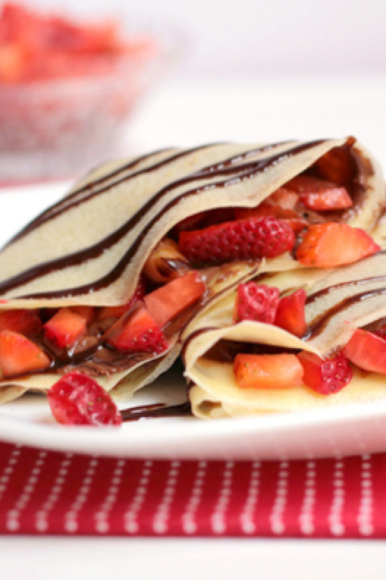 Crepes con Nutella y fresas