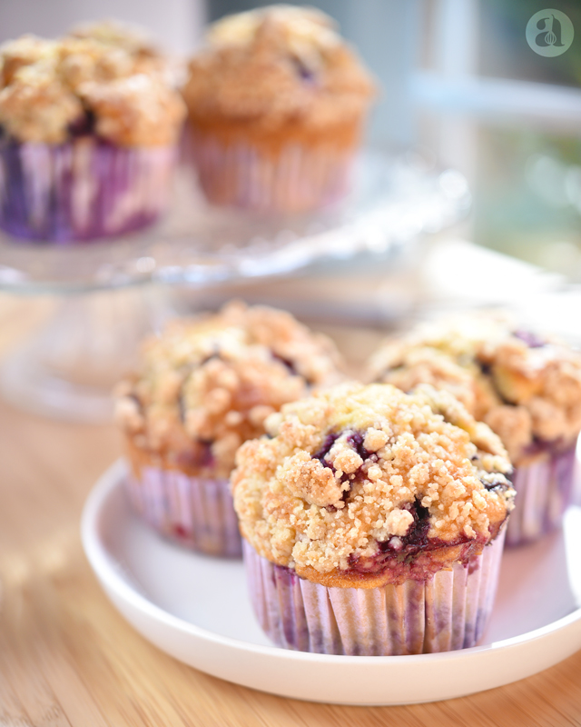 Los mejores muffins de arándanos!, receta increíble de Anaisa Lopez del blog annas pastelería - Best blueberry muffins ever, a copycat Starbucks recipe (but even better!)